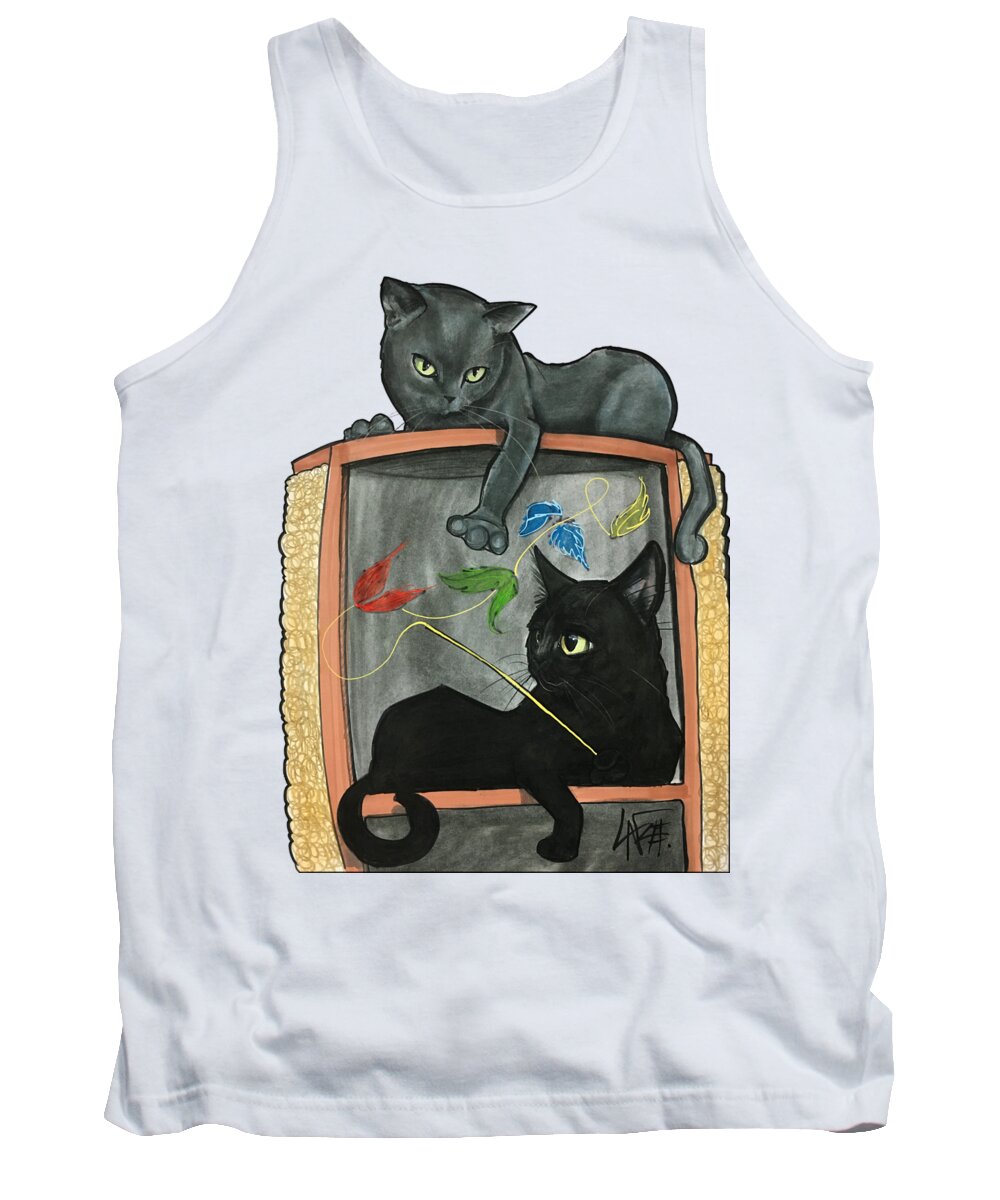 Ingalls 7-1465 Tank Top featuring the drawing Ingalls 7-1465 by Canine Caricatures By John LaFree