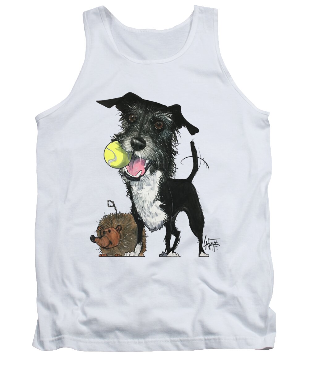 Irvin Tank Top featuring the drawing Irvin GC1PET040 by Canine Caricatures By John LaFree