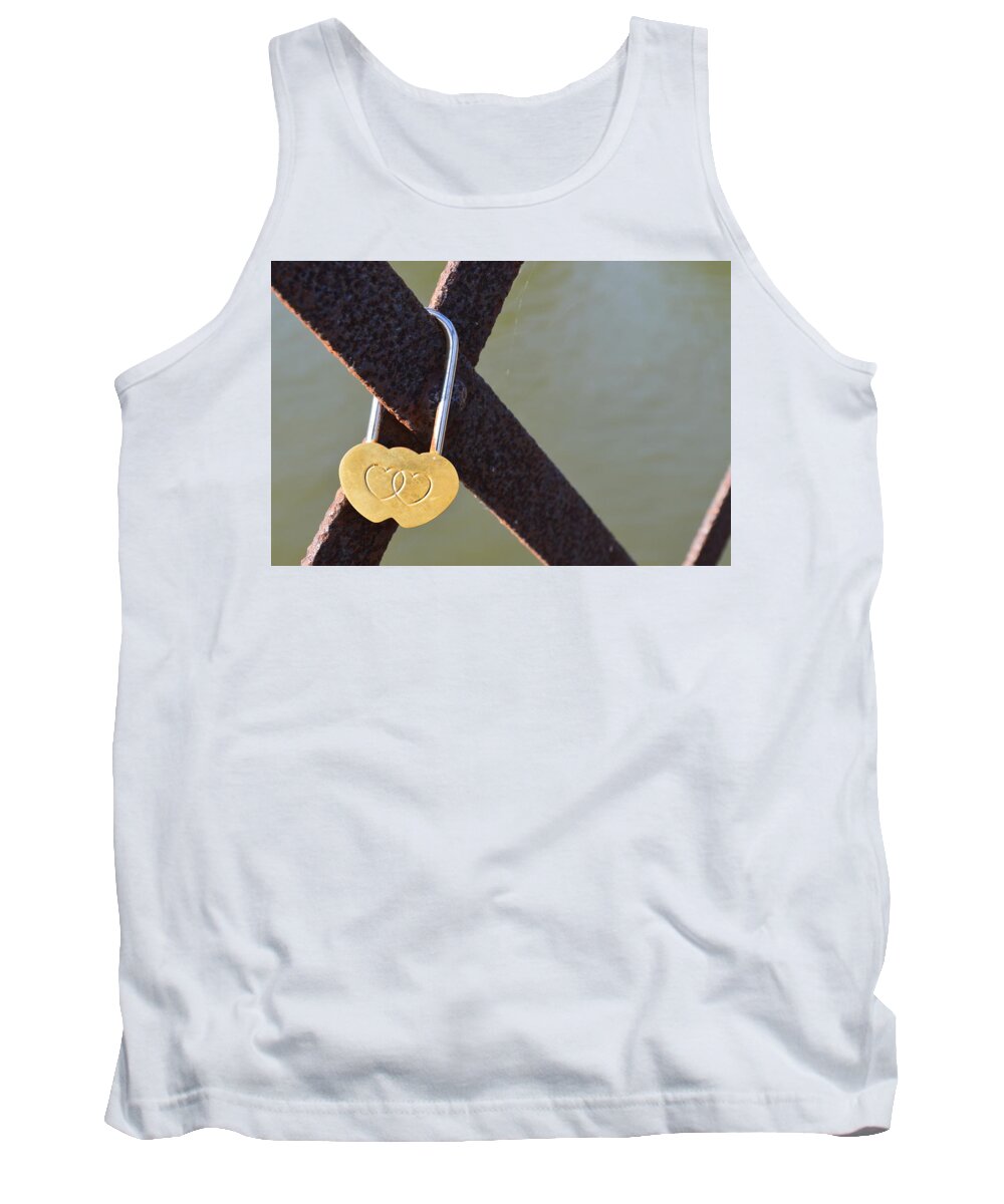 Lock Tank Top featuring the photograph Joined Together by Lisa Burbach