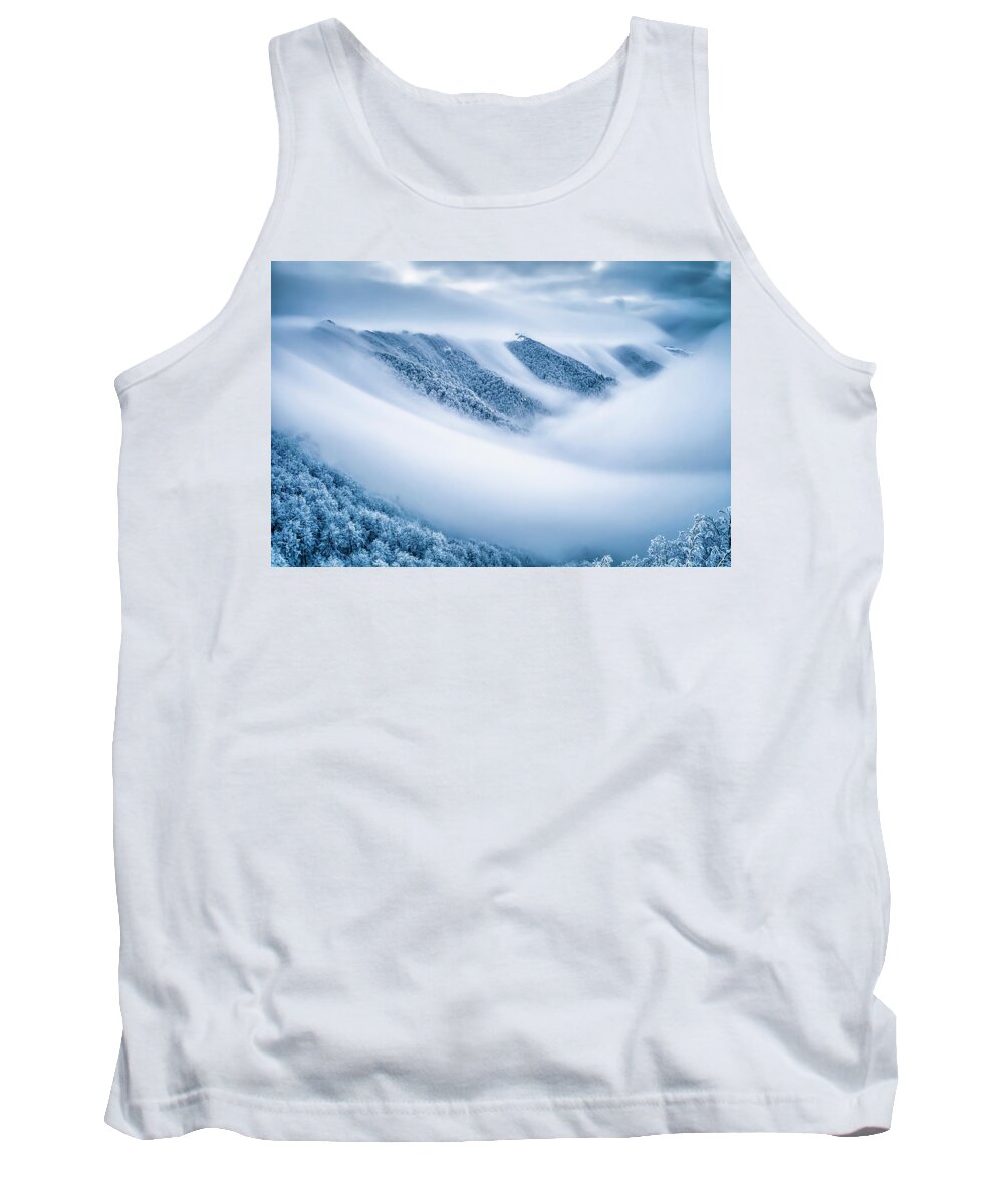 Balkan Mountains Tank Top featuring the photograph Kingdom Of the Mists by Evgeni Dinev
