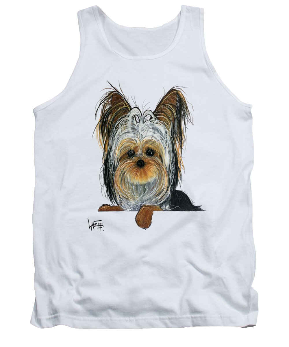 Kruse Tank Top featuring the drawing Kruse 5166 by Canine Caricatures By John LaFree