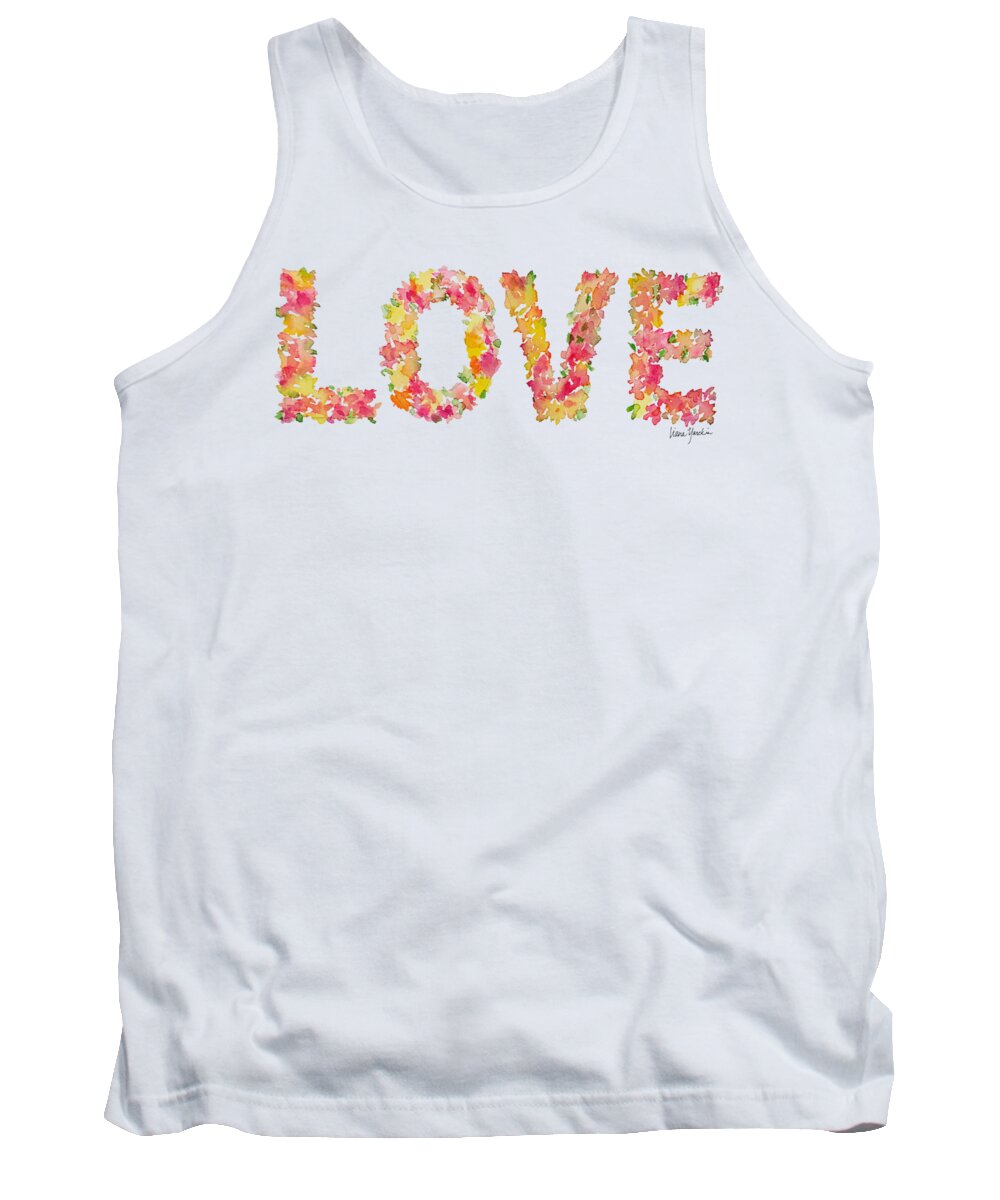 Love Tank Top featuring the painting Love by Liana Yarckin