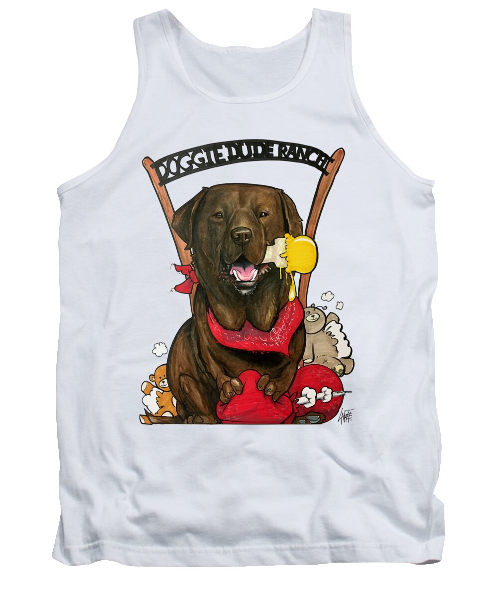 Mackinder 4406 Tank Top featuring the drawing MacKinder 4406 by Canine Caricatures By John LaFree