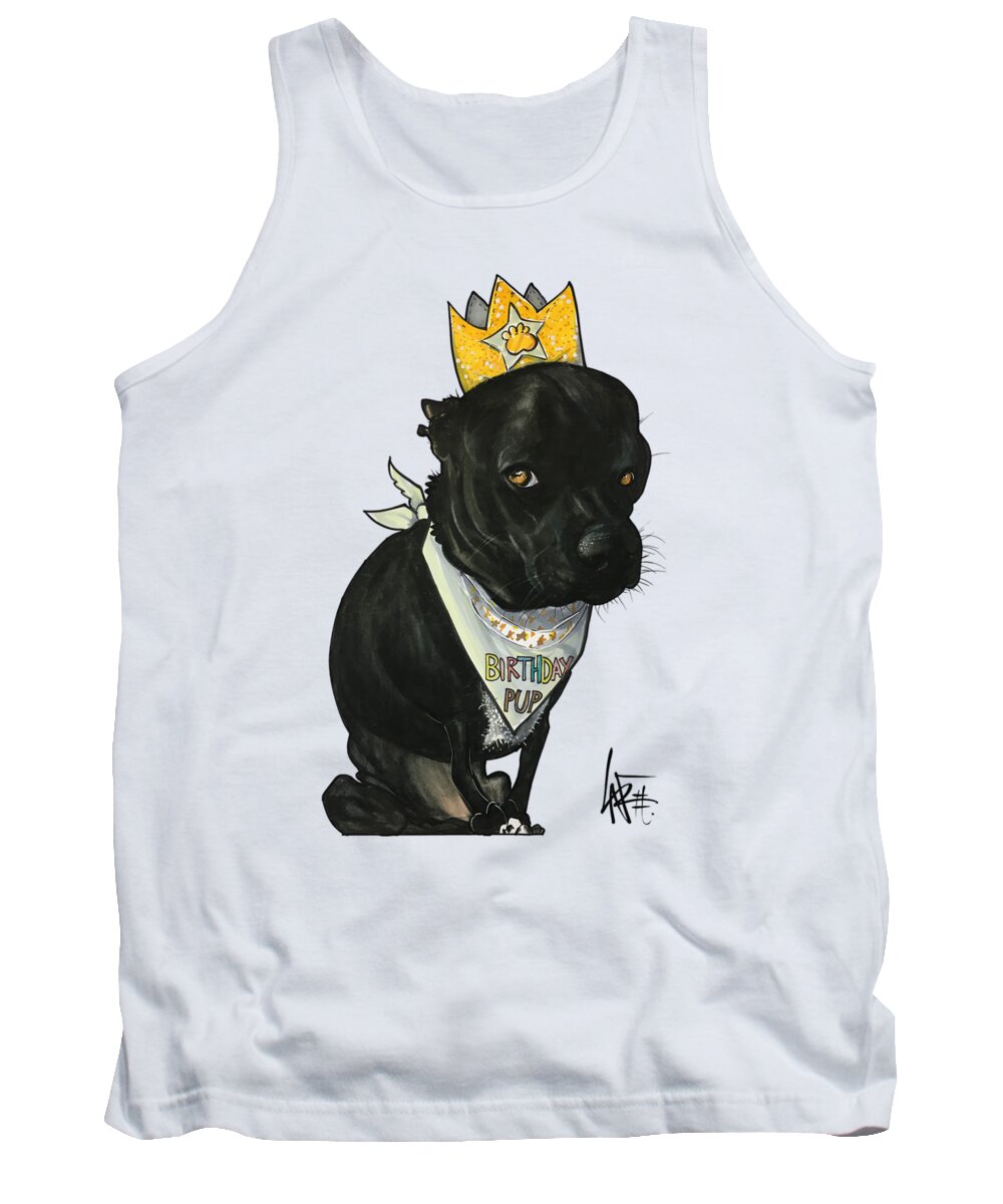 Mcfall Tank Top featuring the drawing McFall 4206 by Canine Caricatures By John LaFree