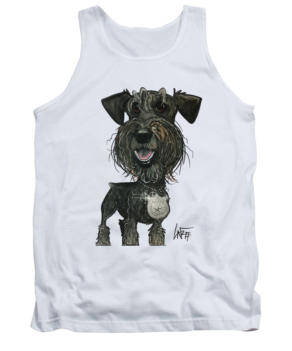 Meyers 4452 Tank Top featuring the drawing Meyers 4452 by Canine Caricatures By John LaFree