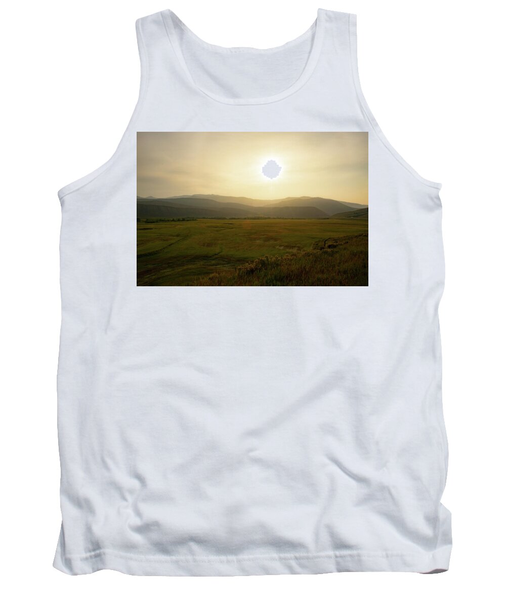 Mountain Tank Top featuring the photograph Mountains at Dawn by Nicole Lloyd