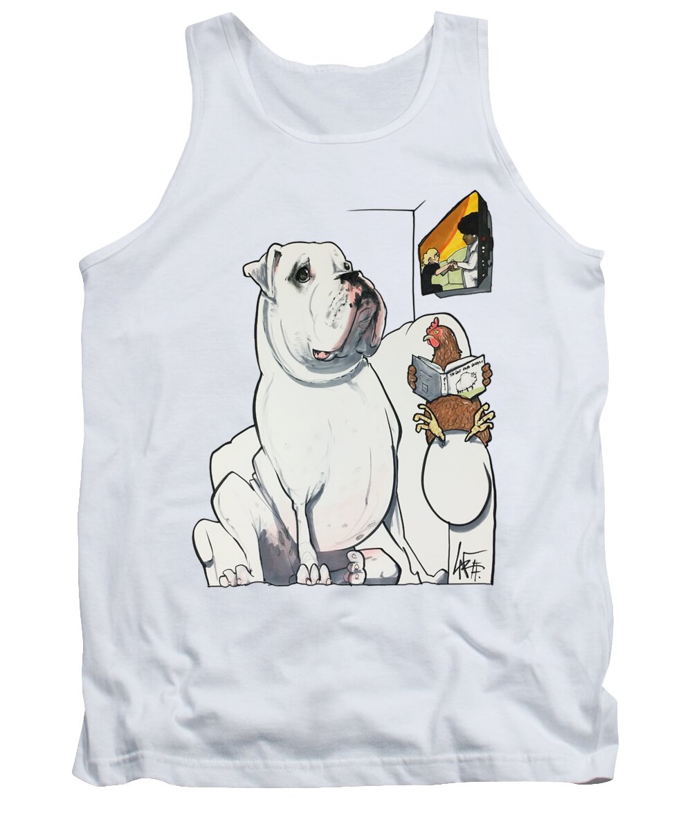 Myers 4571 Tank Top featuring the drawing Myers 4571 by Canine Caricatures By John LaFree