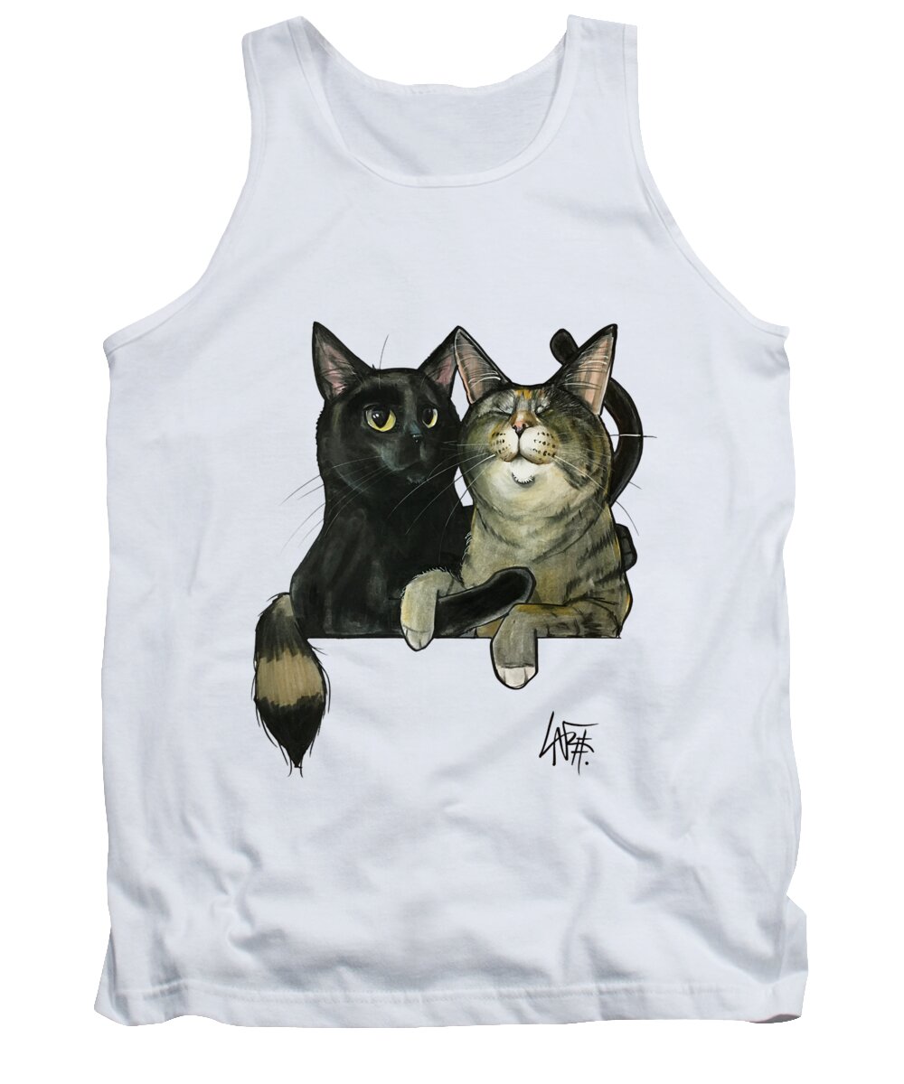 Nichols 4437 Tank Top featuring the drawing Nichols 4437 by Canine Caricatures By John LaFree