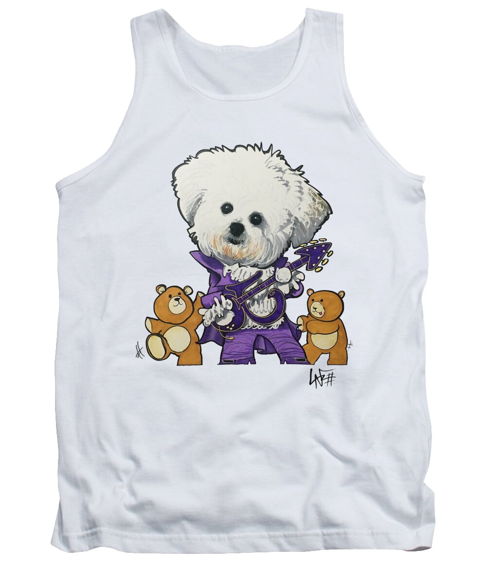 Nuovo Tank Top featuring the drawing Nuovo 5083 by Canine Caricatures By John LaFree