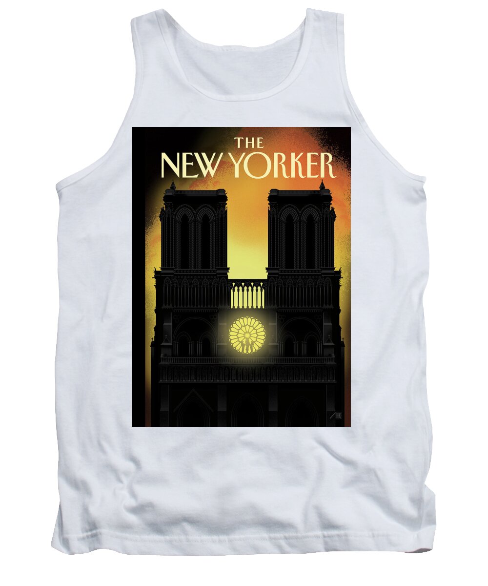 Our Lady Tank Top featuring the painting Our Lady by Bob Staake
