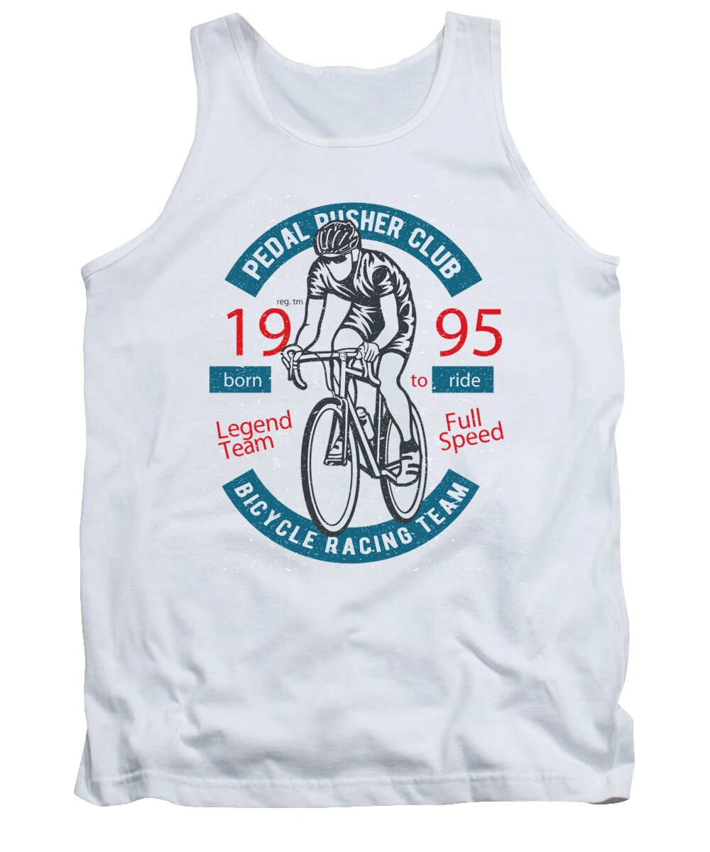 Pedal Tank Top featuring the digital art Pedal Pusher by Long Shot
