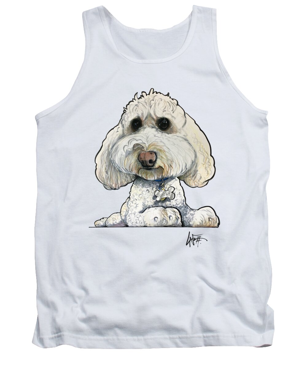 Pratt Tank Top featuring the drawing Pratt 5217 by Canine Caricatures By John LaFree