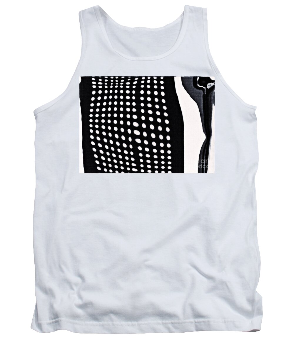 Reflection Tank Top featuring the photograph Reflection on 42nd Street 1 Grayscale by Sarah Loft