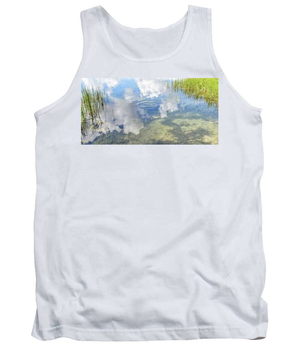 Landscape Tank Top featuring the photograph Reflections by Vicki Lewis