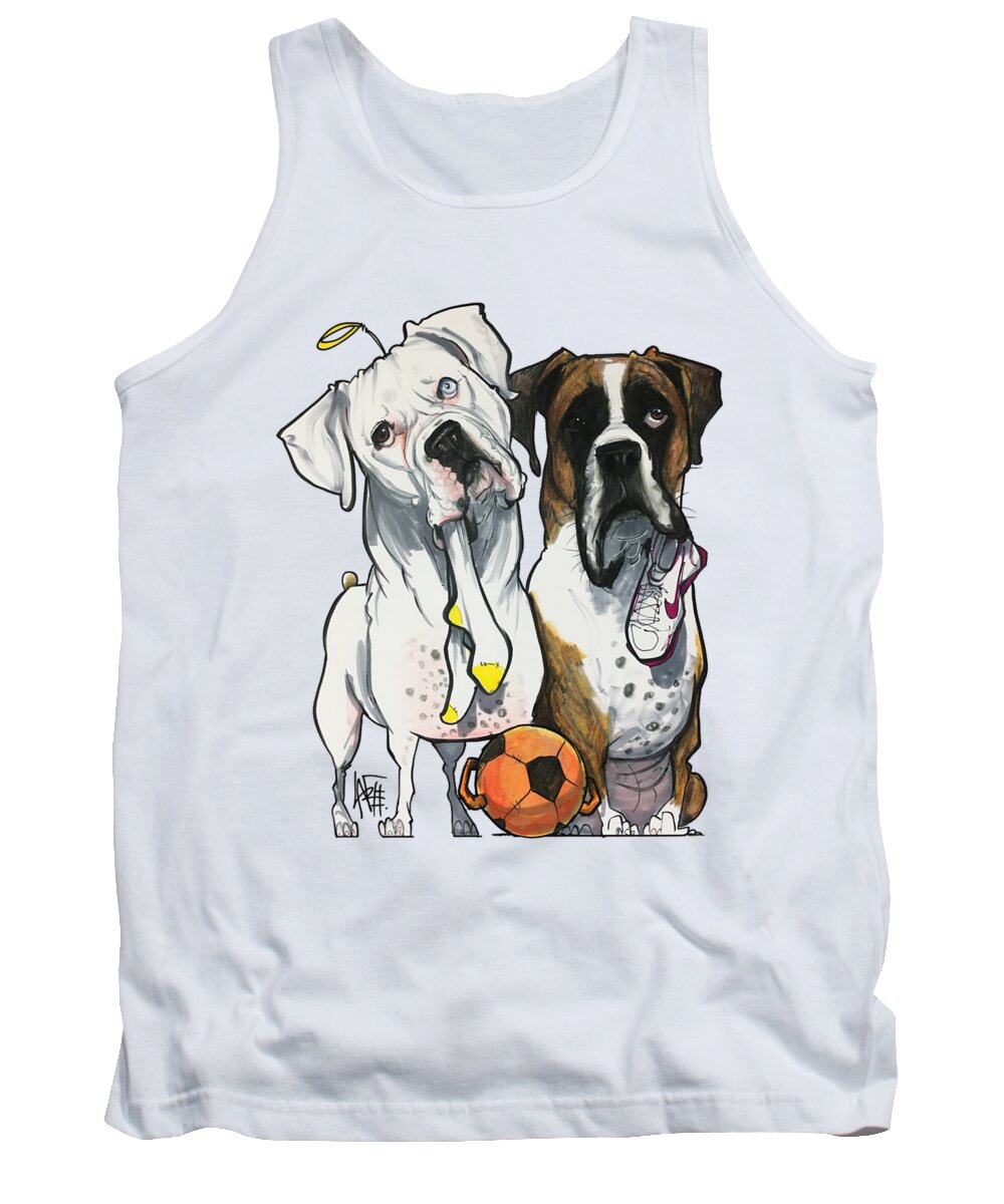 Richter 4543 Tank Top featuring the drawing Richter 4543 by Canine Caricatures By John LaFree