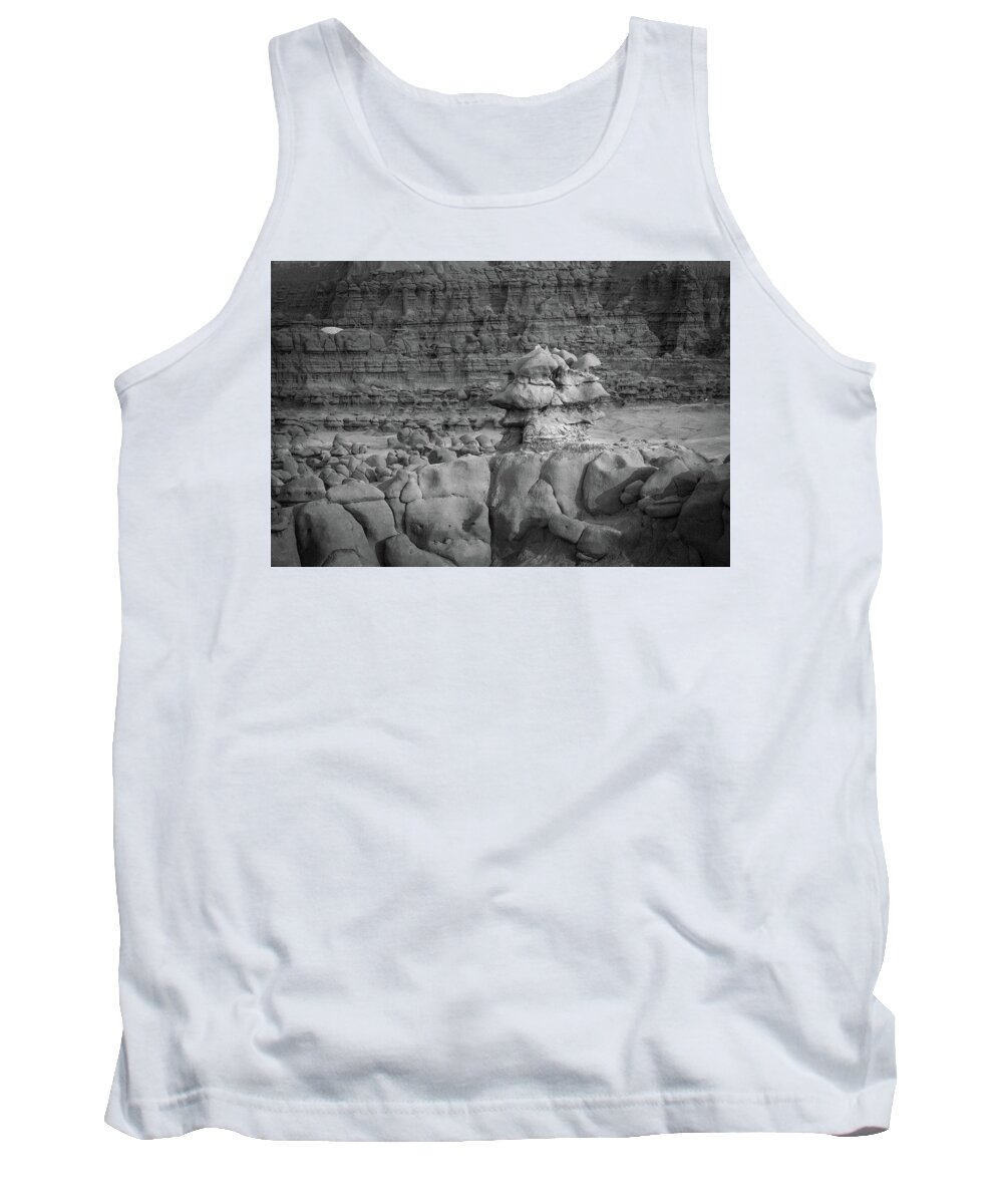 Alien Tank Top featuring the photograph Rocky Desert Formation by Kyle Lee