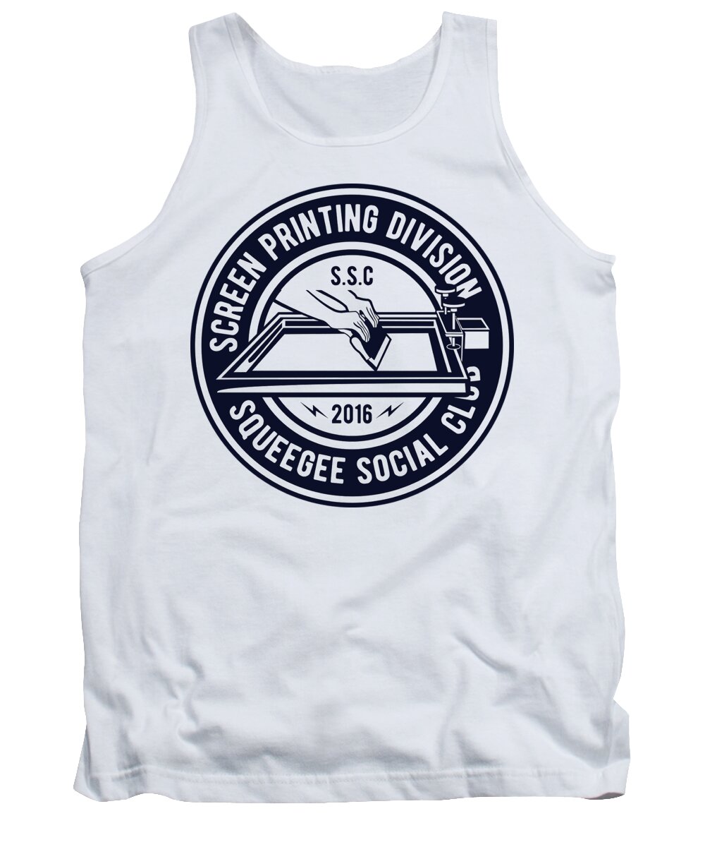 Screen Tank Top featuring the digital art Screen Printing Division by Long Shot