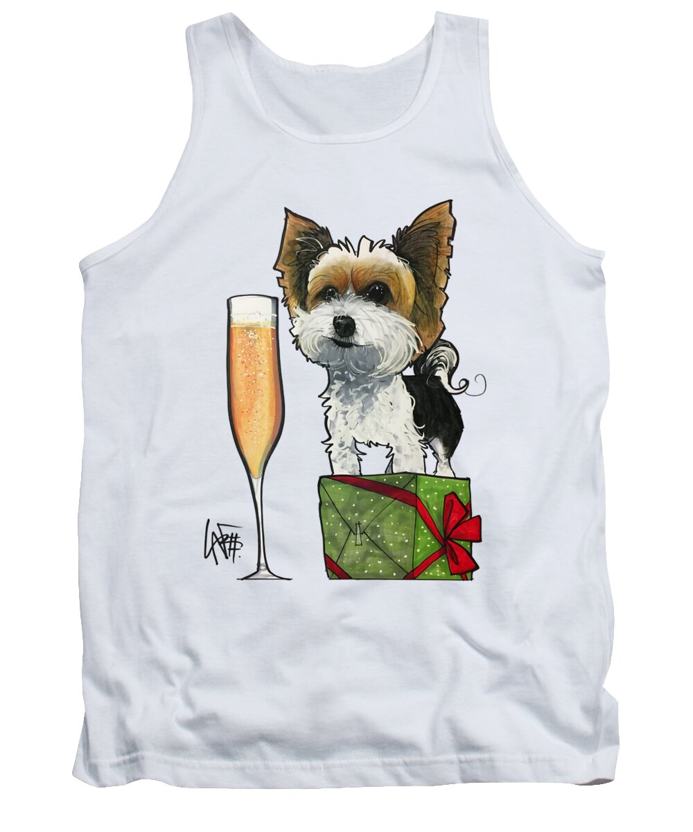 Smith 4459 Tank Top featuring the drawing Smith 4459 by Canine Caricatures By John LaFree