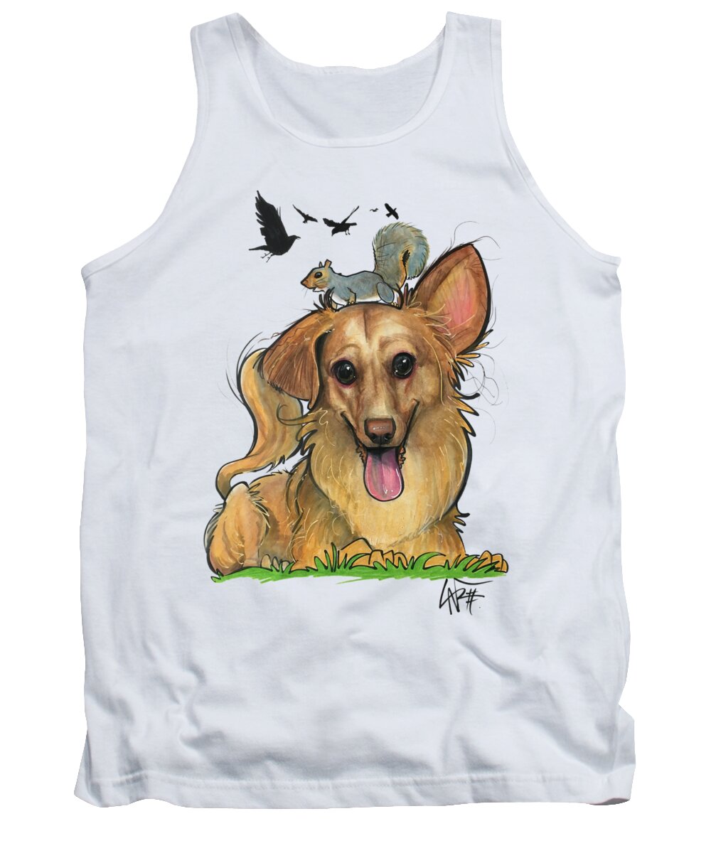 Stabile 4754 Tank Top featuring the drawing Stabile 4754 by Canine Caricatures By John LaFree