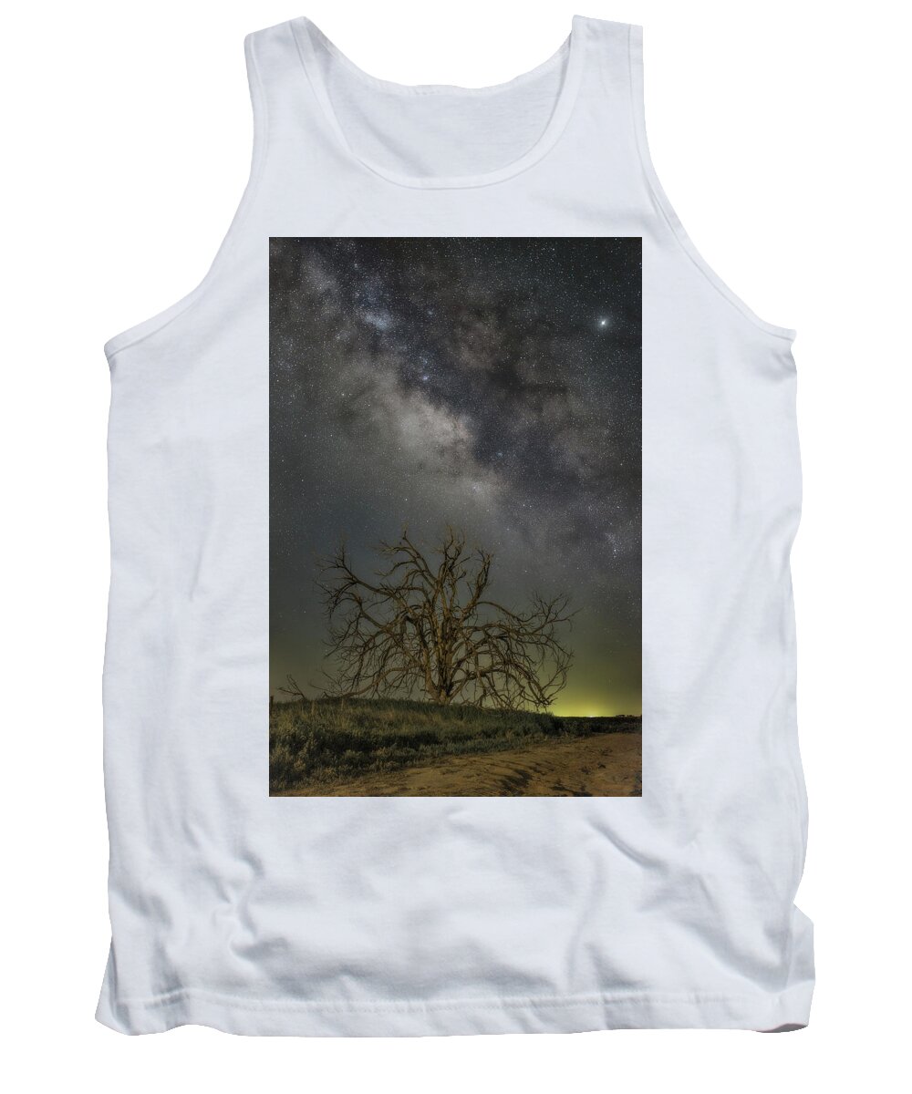 Milky Way Tank Top featuring the photograph Star Tree by James Clinich