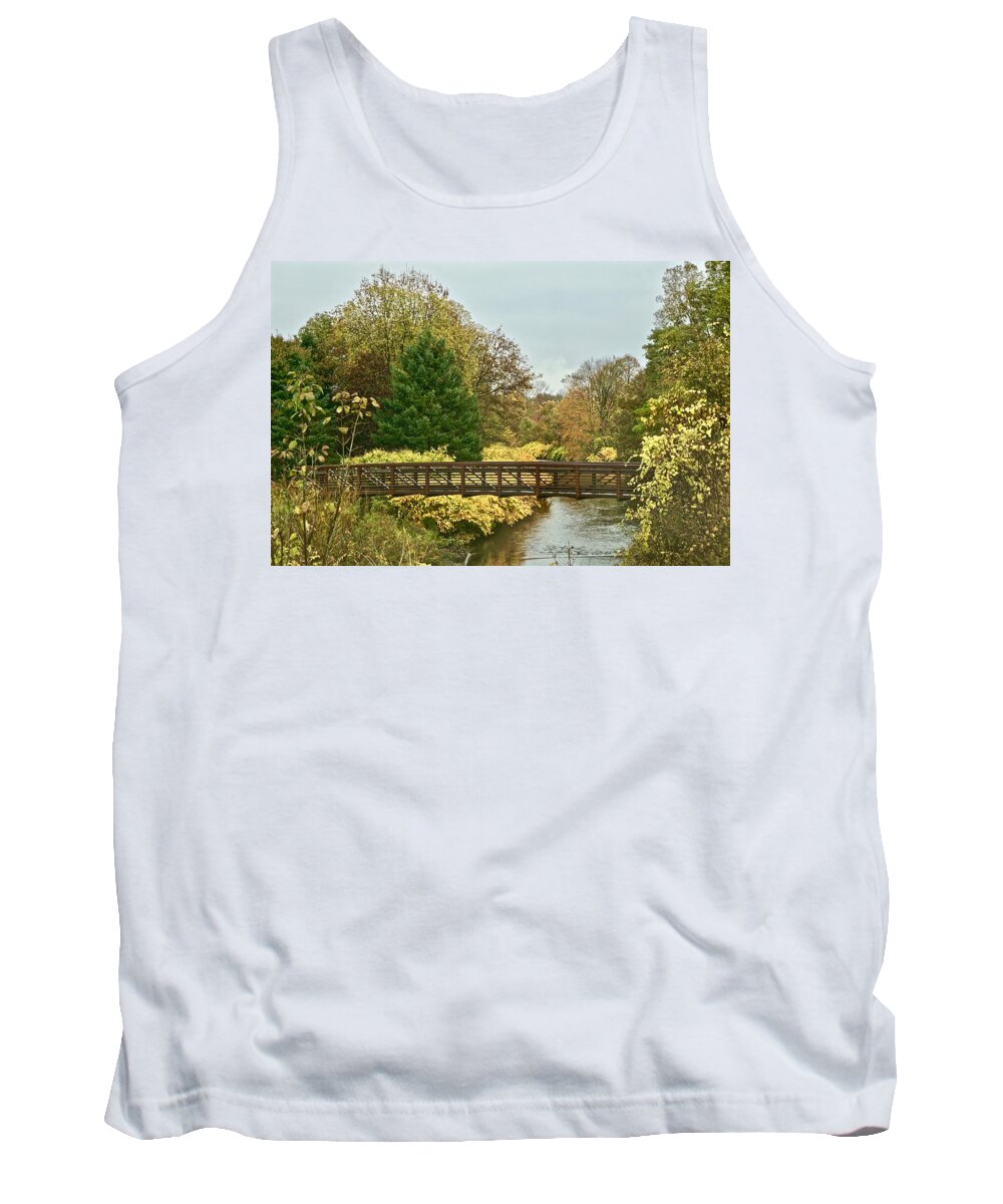 Bridge Tank Top featuring the photograph The Bridge by Kathy Ozzard Chism