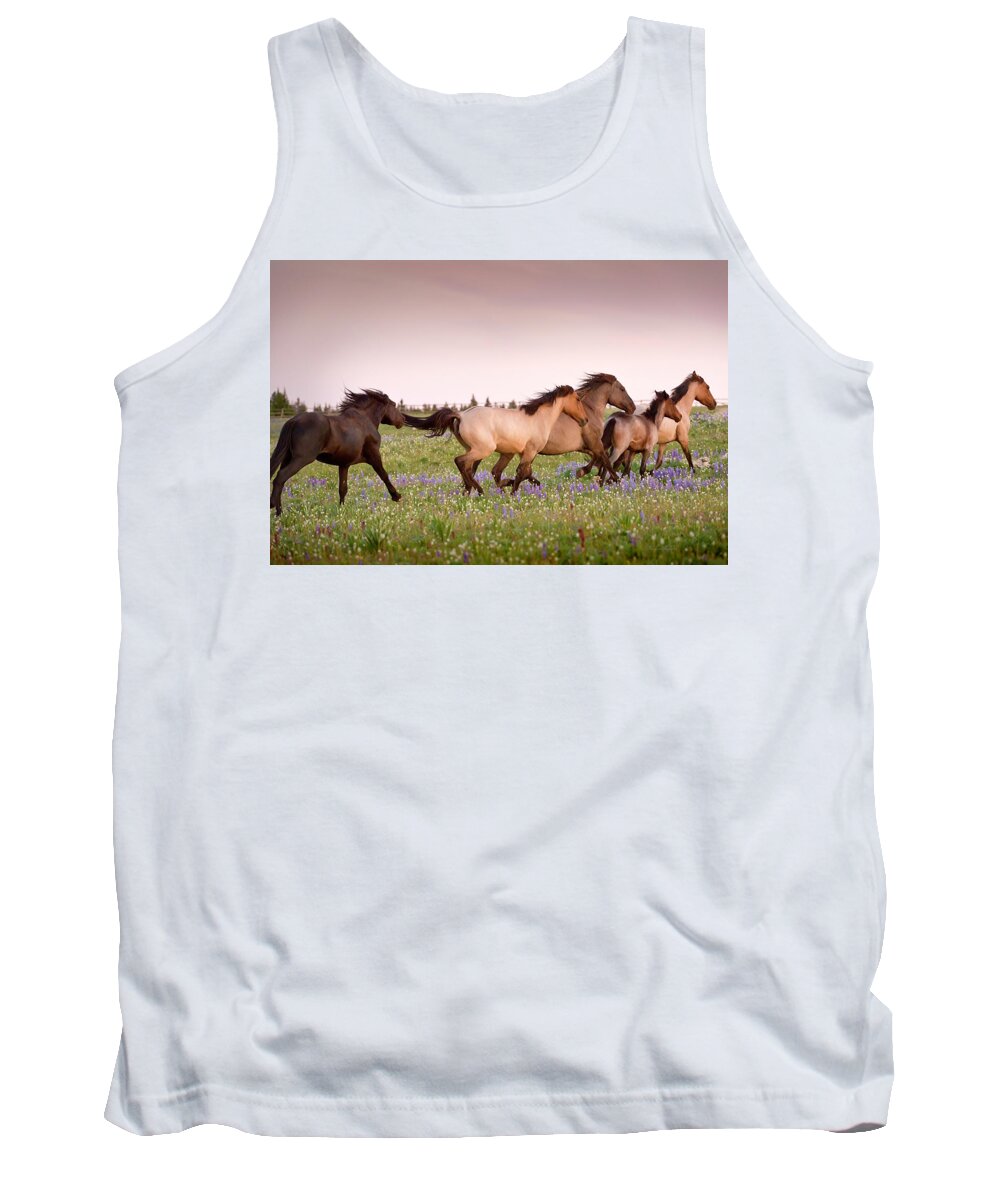 Beautiful Photos Tank Top featuring the photograph The Chase 1 by Roger Snyder