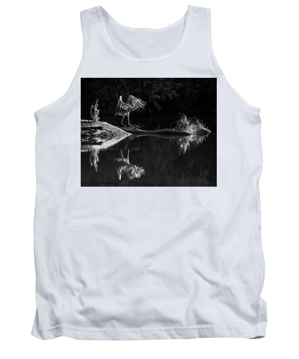 Harris Neck Tank Top featuring the photograph The Dance by Ray Silva