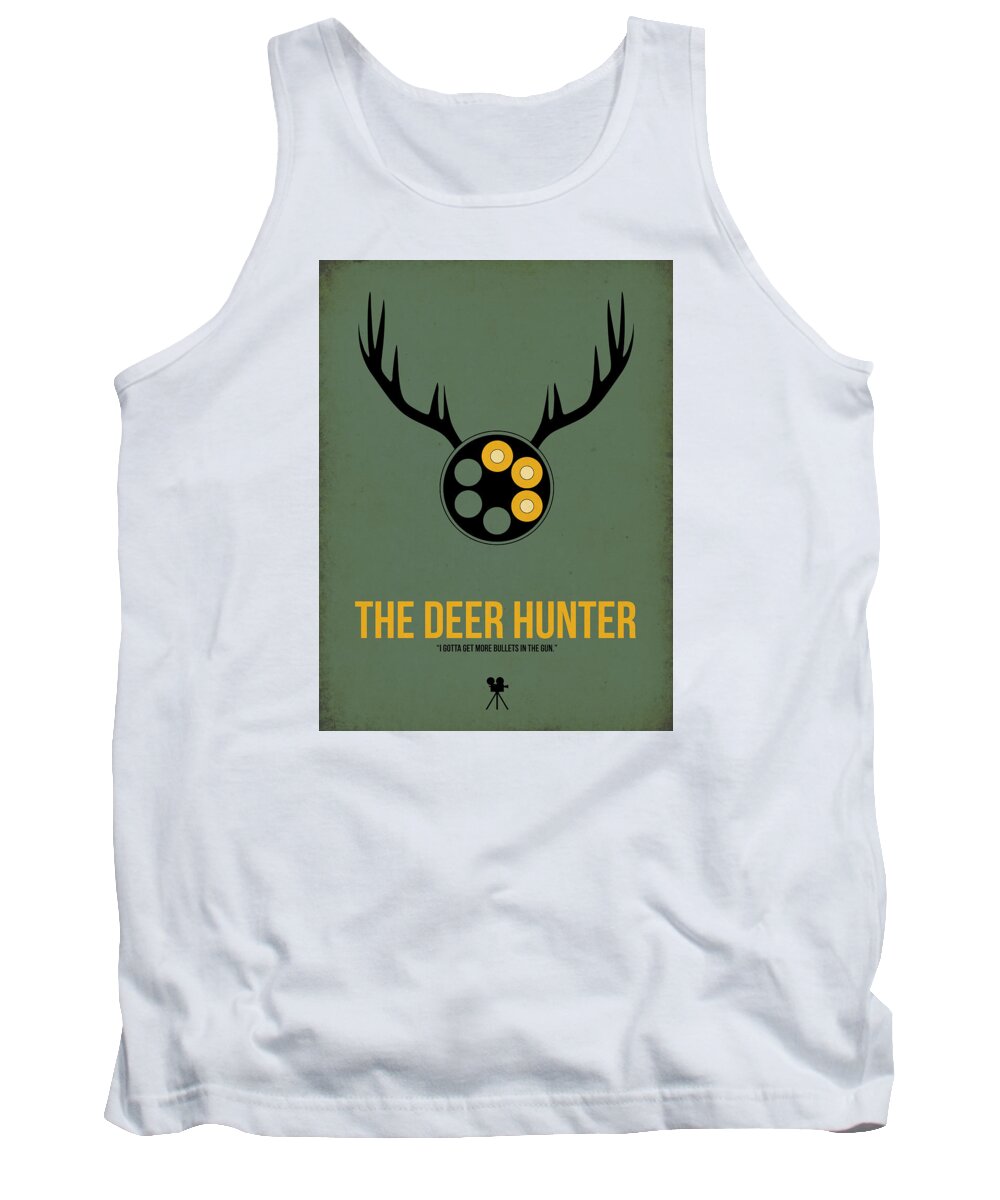 The Deer Hunter Tank Top featuring the digital art The Deer Hunter by Naxart Studio