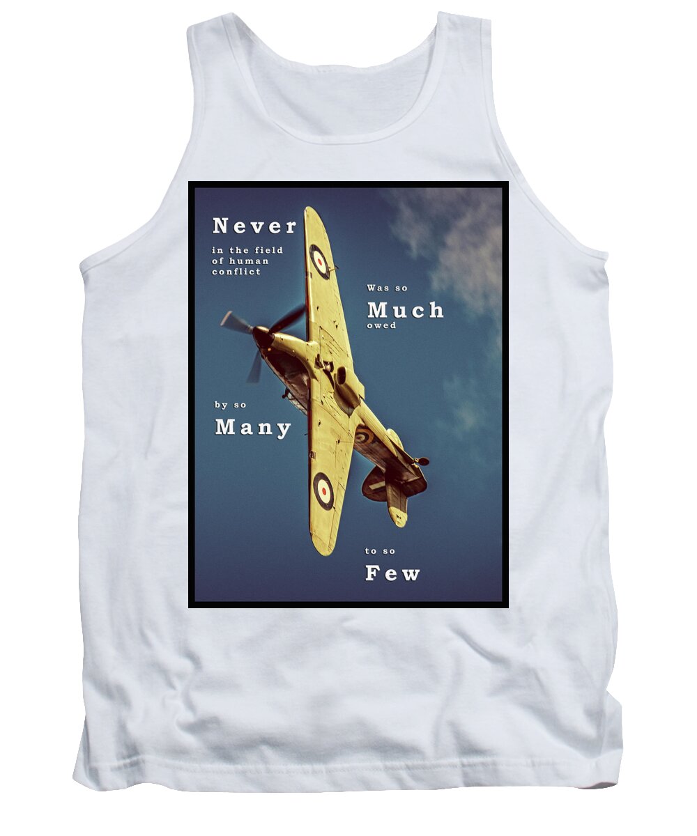 Raf Tank Top featuring the photograph The Few by Martyn Boyd