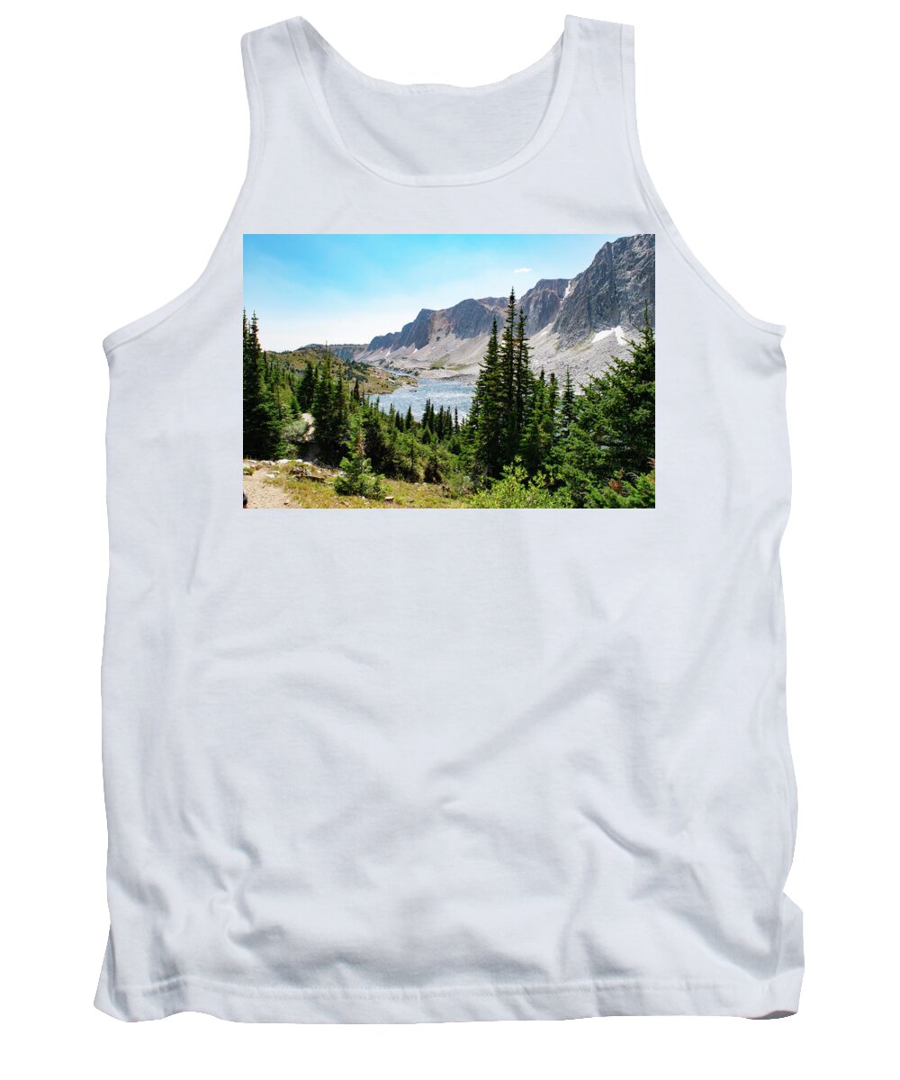 Mountain Tank Top featuring the photograph The Lakes of Medicine Bow Peak by Nicole Lloyd