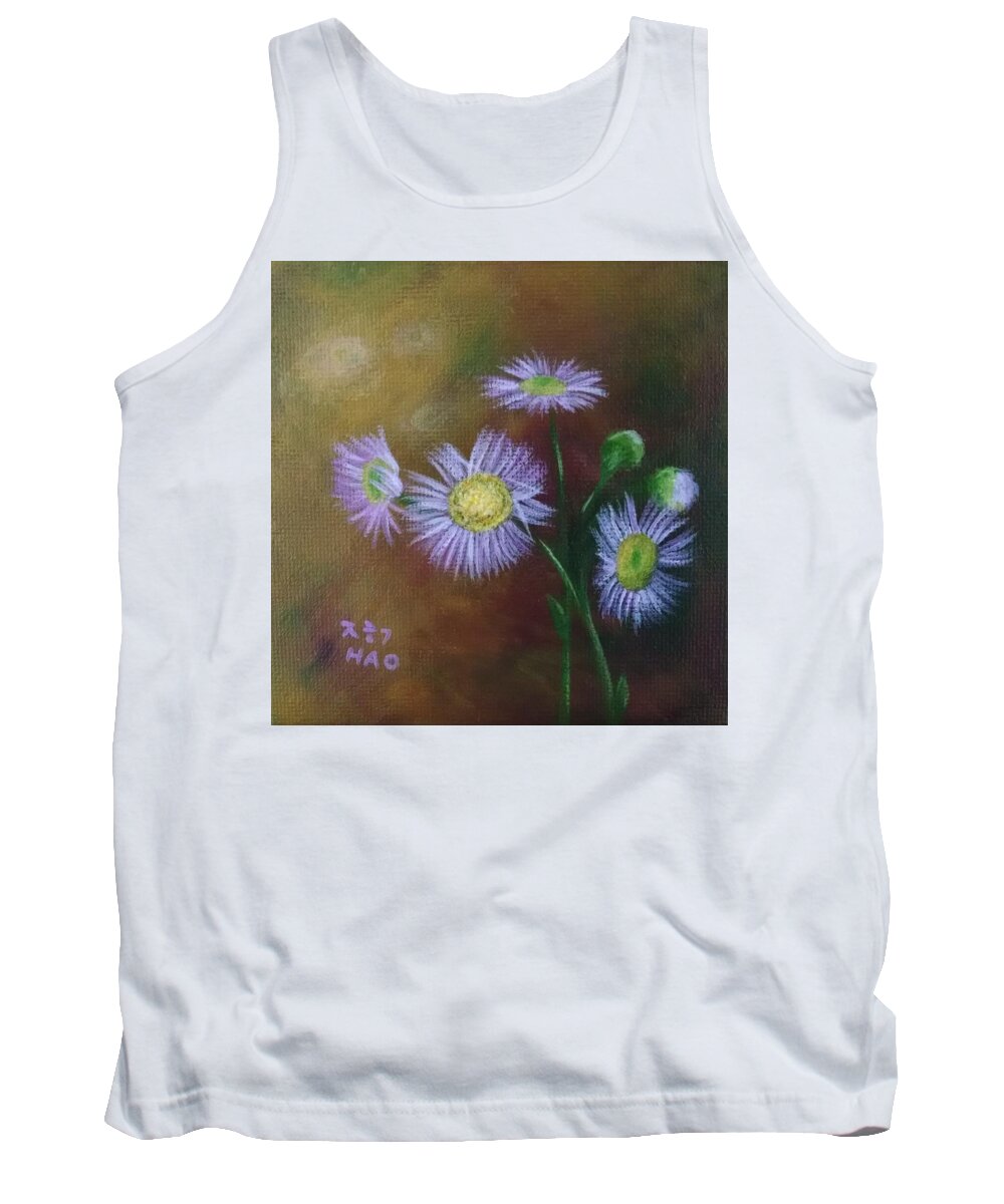 Weeds Tank Top featuring the painting The Unwanted 1 by Helian Cornwell