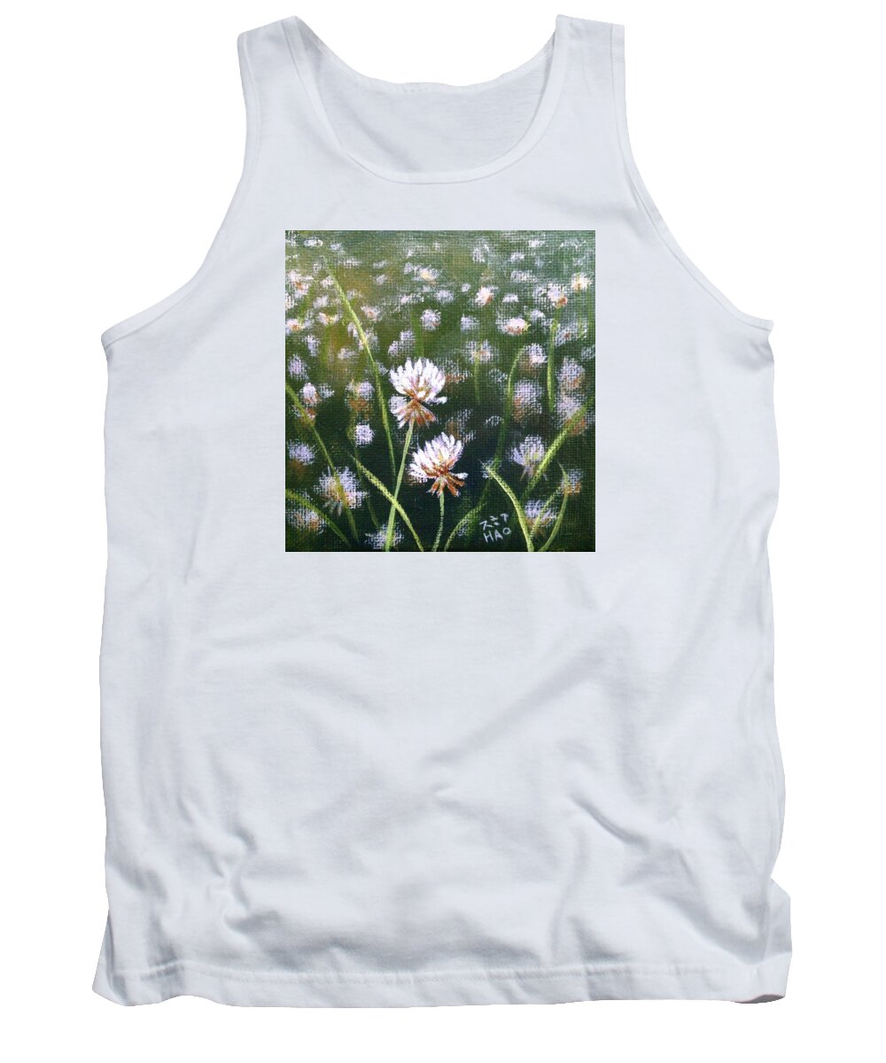 White Clover Tank Top featuring the painting The Unwanted 2 by Helian Cornwell