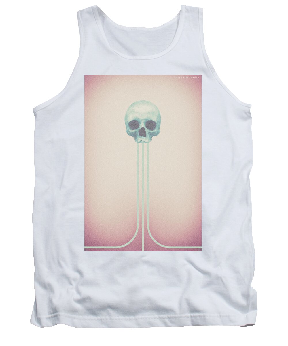 Skull Tank Top featuring the photograph Three Roads Diverged by Joseph Westrupp
