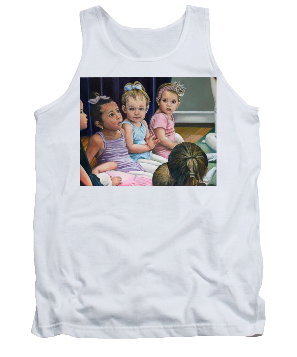 Children Tank Top featuring the painting Tiny Dancers by Eileen Patten Oliver