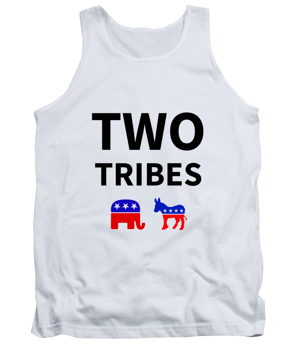 Richard Reeve Tank Top featuring the digital art Two Tribes by Richard Reeve