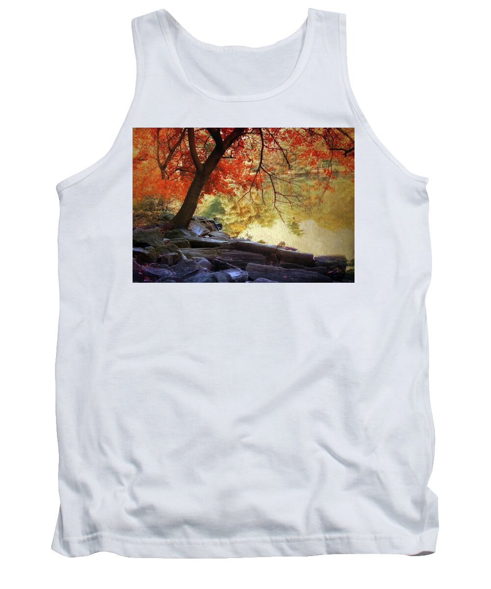 Autumn Tank Top featuring the photograph Under the Maple by Jessica Jenney