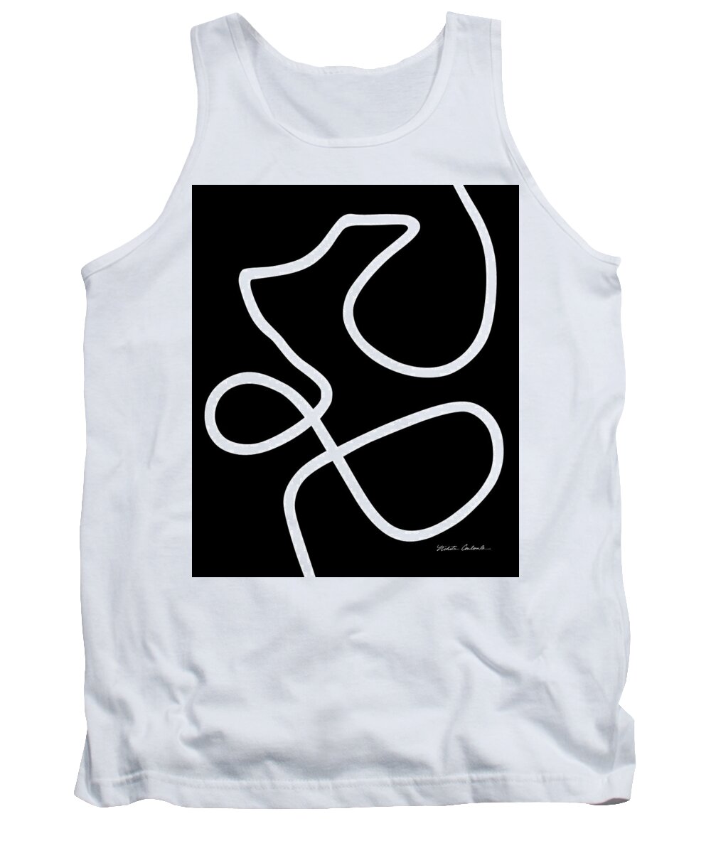 Nikita Coulombe Tank Top featuring the painting Untitled X by Nikita Coulombe