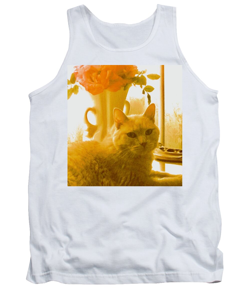 Viintage Coco Tank Top featuring the photograph Vintage CoCo by Debra Grace Addison