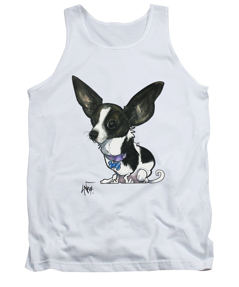 Voss 4623 Tank Top featuring the drawing Voss 4623 by Canine Caricatures By John LaFree