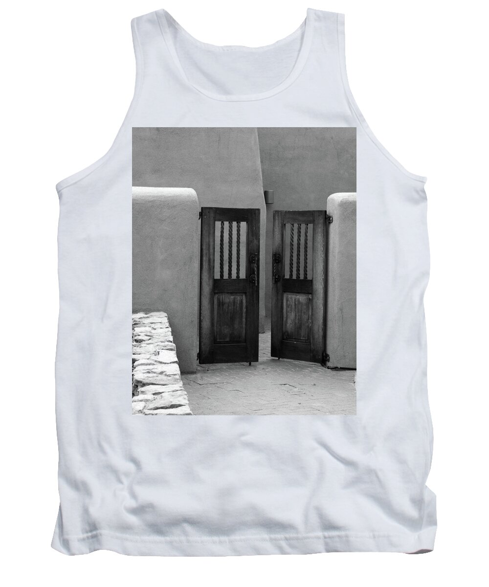Gate Tank Top featuring the photograph Welcome by Glory Ann Penington