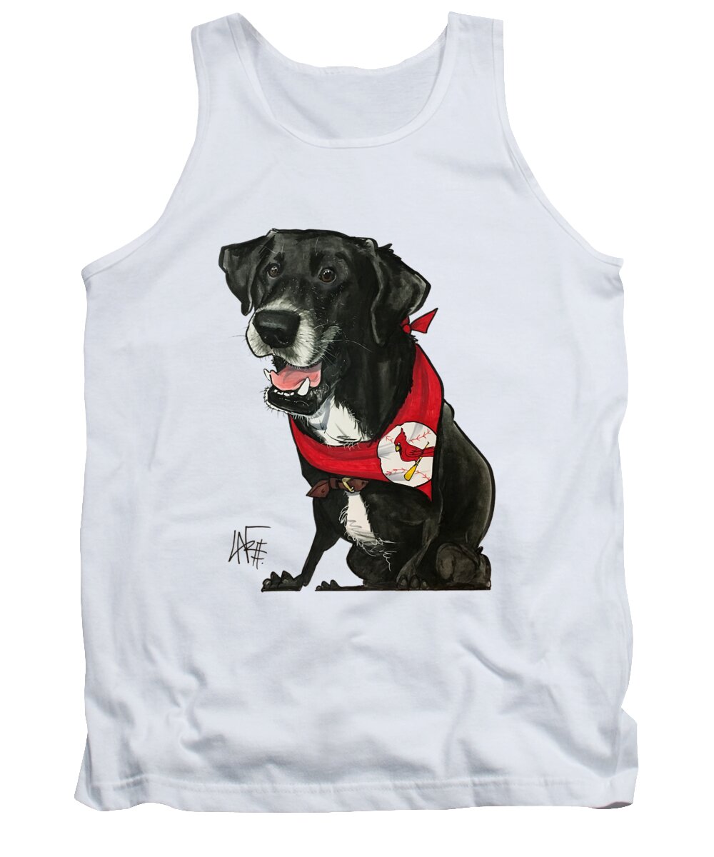 Werner 4517 Tank Top featuring the drawing Werner 4517 by Canine Caricatures By John LaFree