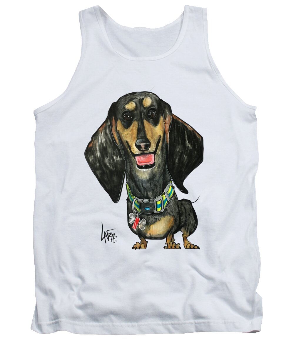 Winesickle Tank Top featuring the drawing Winesickle 4328 by Canine Caricatures By John LaFree