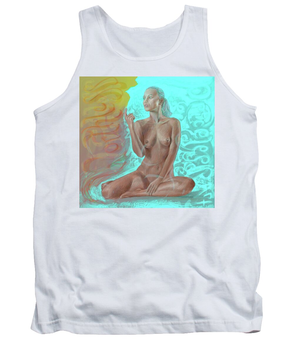 Digital Painting Tank Top featuring the painting Worth by Jeremy Robinson