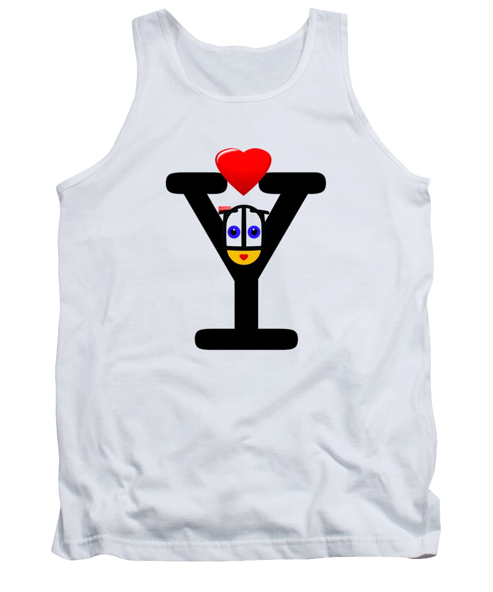 Ubabe Brand Tank Top featuring the digital art You by Ubabe Style