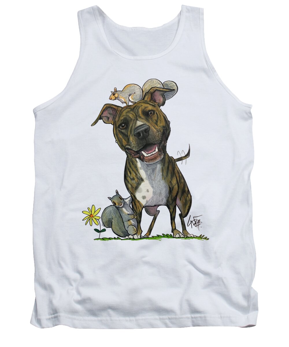 Chickos Tank Top featuring the photograph 5338 Chickos by Canine Caricatures By John LaFree