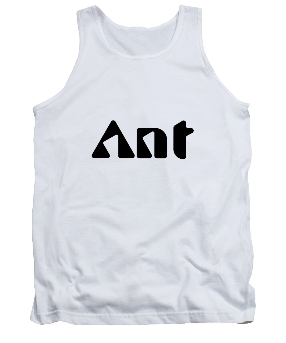 Ant Tank Top featuring the digital art Ant #1 by TintoDesigns