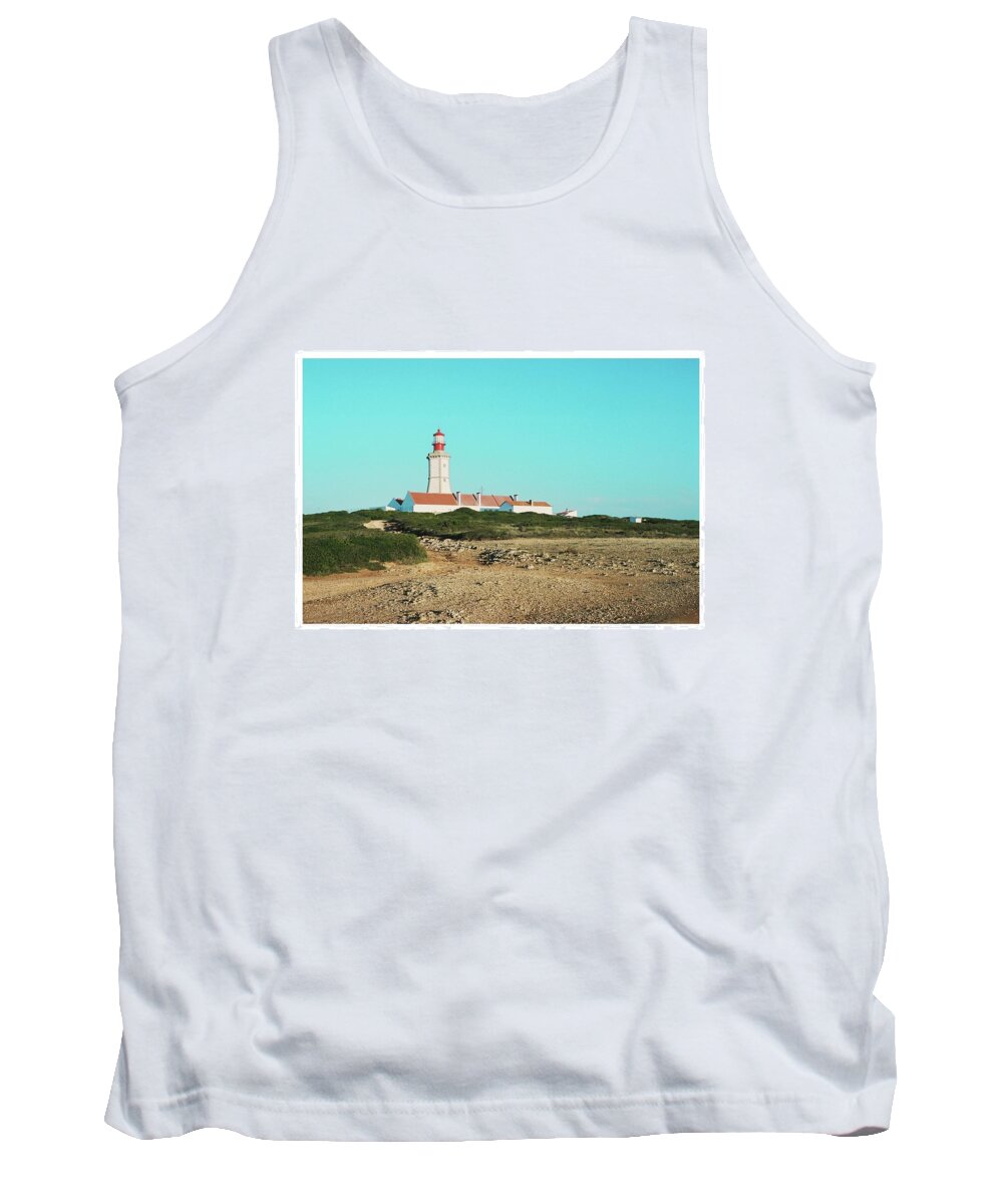 Lighthouse Tank Top featuring the photograph Guiding us through the dark #1 by Barthelemy De Mazenod