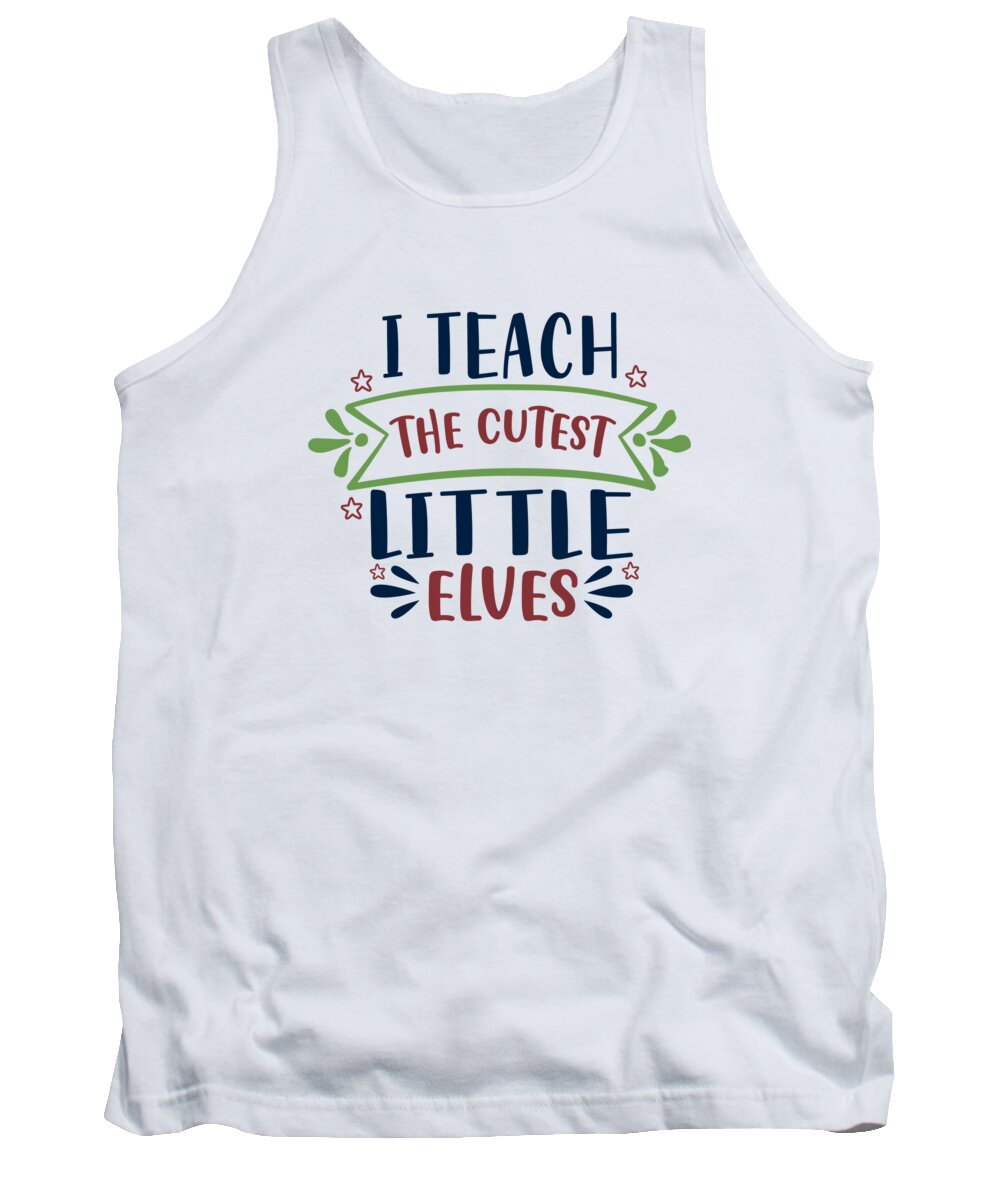 Boxing Day Tank Top featuring the digital art I teach the cutest little elves by Jacob Zelazny