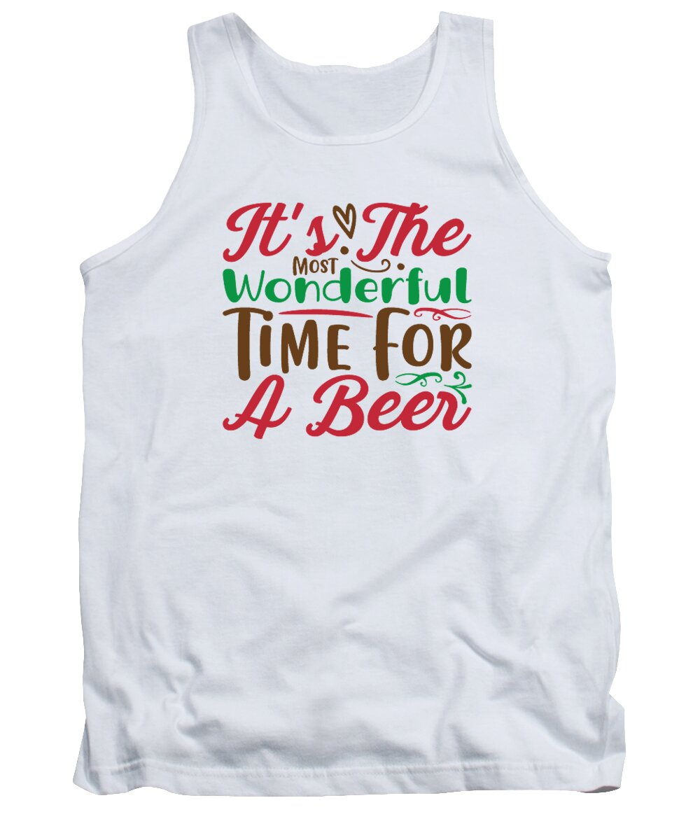 Boxing Day Tank Top featuring the digital art Its the most wonderful time for a beer by Jacob Zelazny