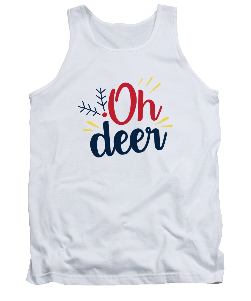 Boxing Day Tank Top featuring the digital art Oh deer by Jacob Zelazny